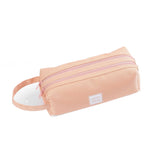 Pencil Case Multiple Compartments Carry Handle Durable Fabric