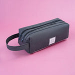Pencil Case Multiple Compartments Carry Handle Durable Fabric