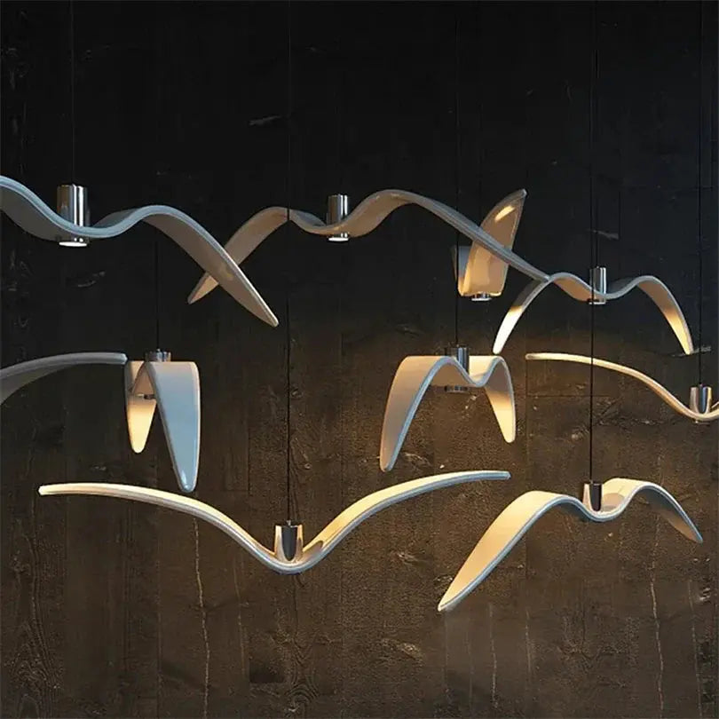 Pendant Lamp Bird-Shaped Built-In 24W LED