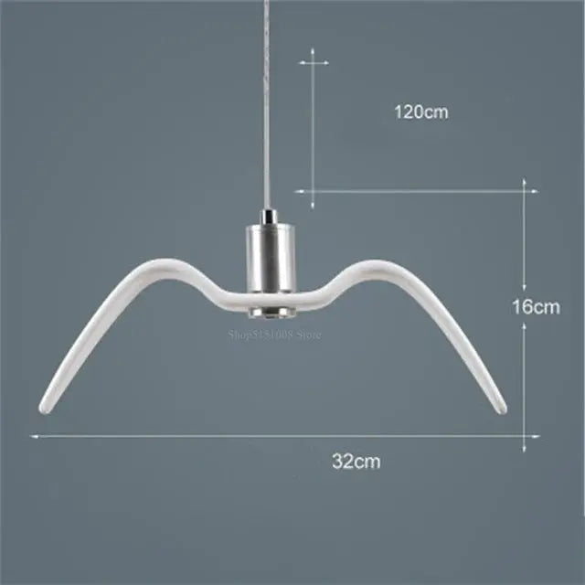 Pendant Lamp Bird-Shaped Built-In 24W LED