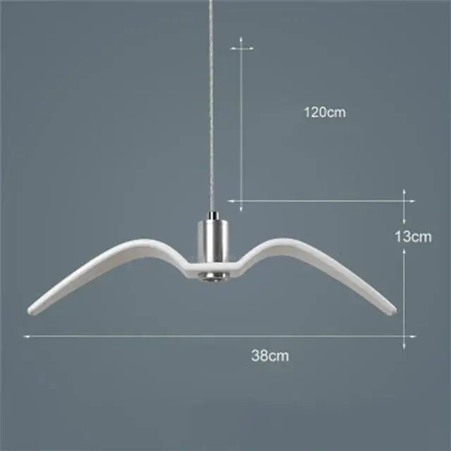 Pendant Lamp Bird-Shaped Built-In 24W LED
