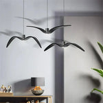 Pendant Lamp Bird-Shaped Metal & Acrylic Built-In 24W LED