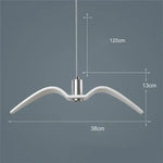 Pendant Lamp Bird-Shaped Metal & Acrylic Built-In 24W LED