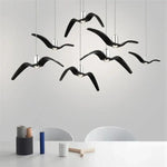 Pendant Lamp Bird-Shaped Metal & Acrylic Built-In 24W LED