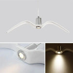 Pendant Lamp Bird-Shaped Metal & Acrylic Built-In 24W LED