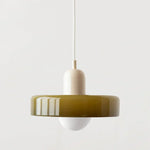 Pendant Lamp Stained Glass Geometric Design Adjustable Hanging