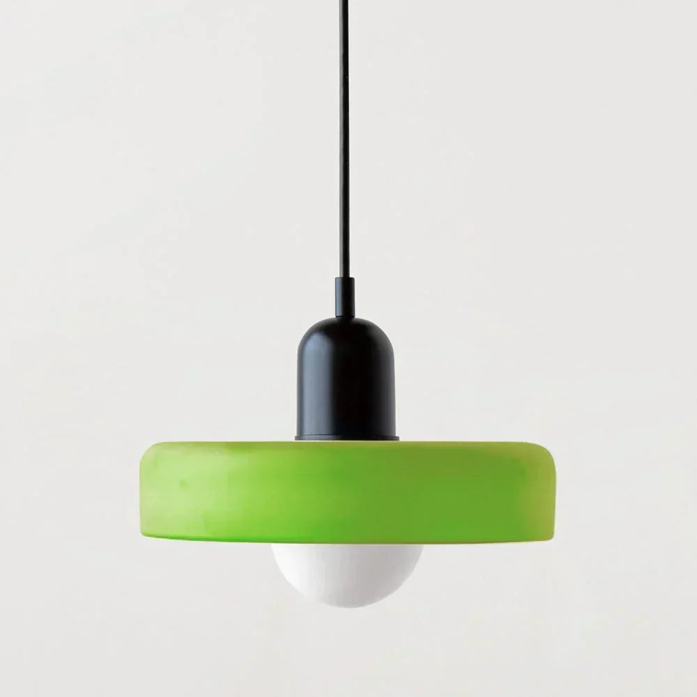 Pendant Lamp Stained Glass Geometric Design Adjustable Hanging
