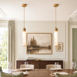 Pendant Light Alabaster Dimmable LED Adjustable Height