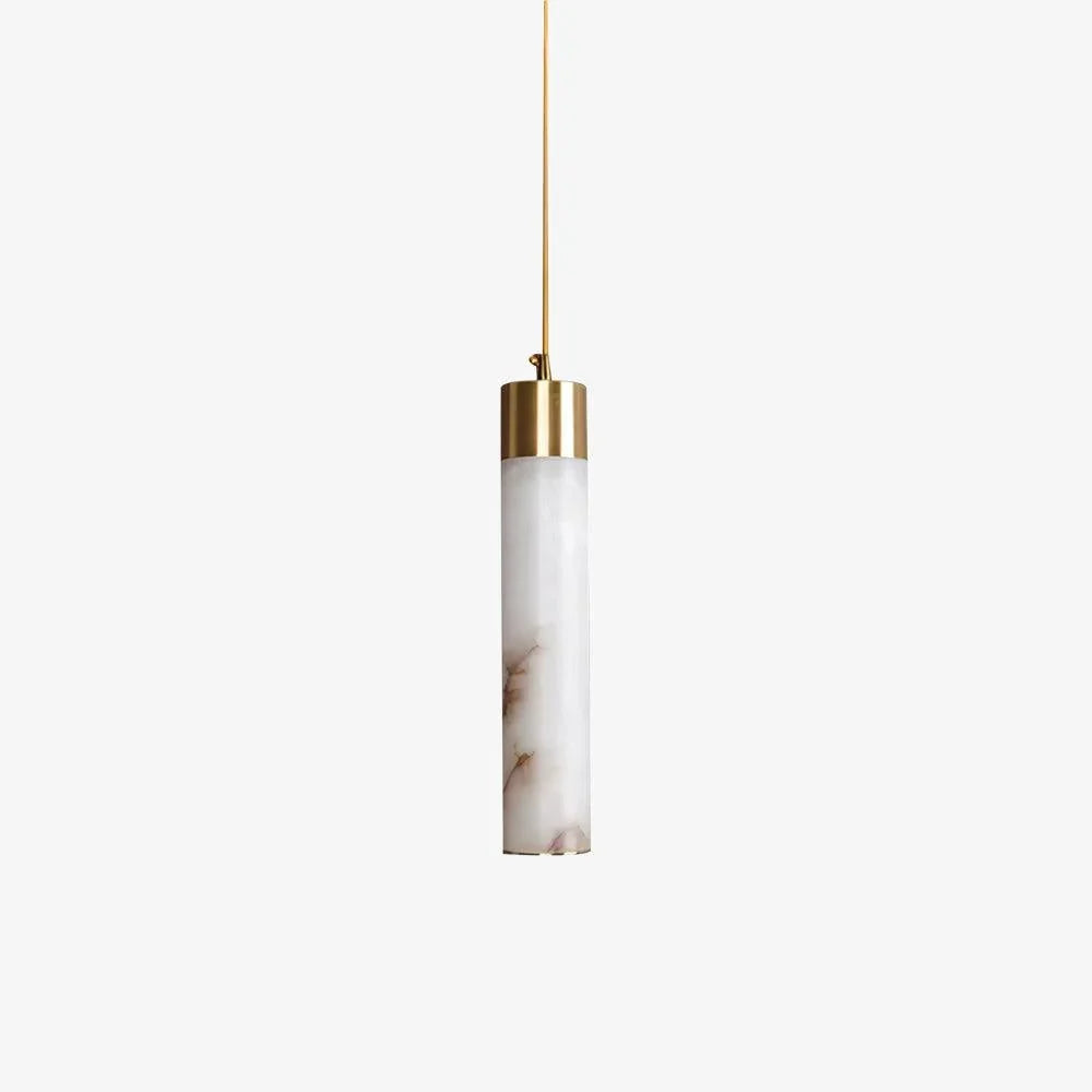 Pendant Light Alabaster Dimmable LED Adjustable Height