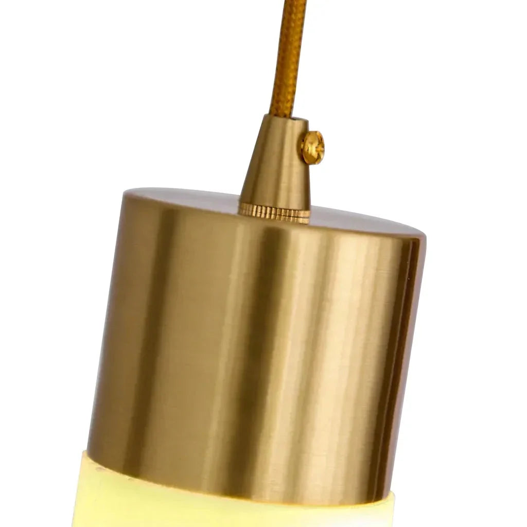 Pendant Light Alabaster Dimmable LED Adjustable Height