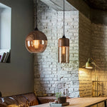 Pendant Light Amber Glass Warm Vintage Glow