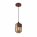 Pendant Light Amber Glass Warm Vintage Glow