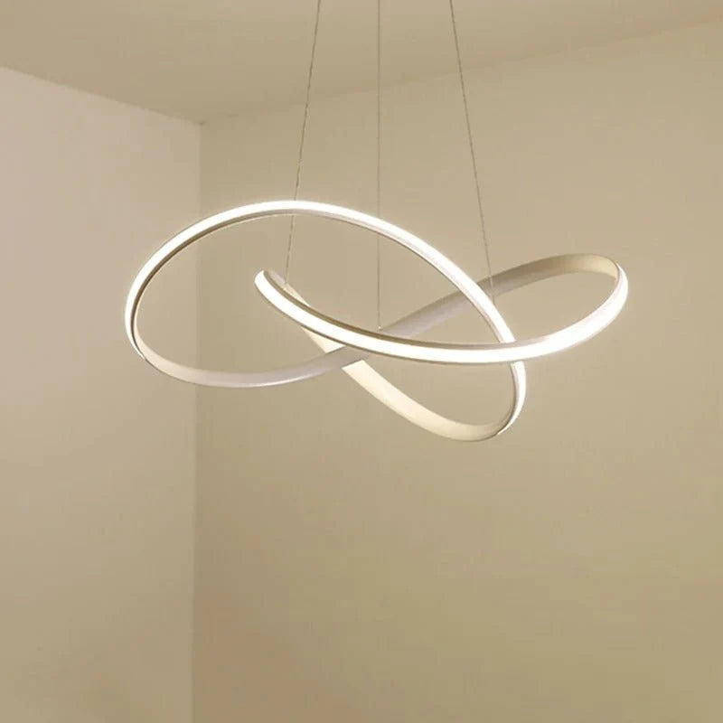 Pendant Light Clover Design Dimmable Integrated LED With Remote Control