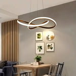 Pendant Light Clover Design Dimmable Integrated LED With Remote Control