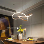 Pendant Light Clover Design Dimmable Integrated LED With Remote Control