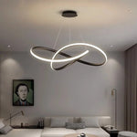 Pendant Light Clover Design Dimmable Integrated LED With Remote Control