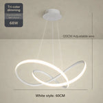 Pendant Light Clover Design Dimmable Integrated LED With Remote Control