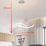 Pendant Light Clover Design Dimmable Integrated LED With Remote Control