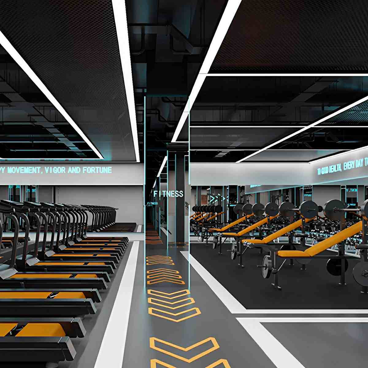 Pendant Light Linear LED Adjustable Height