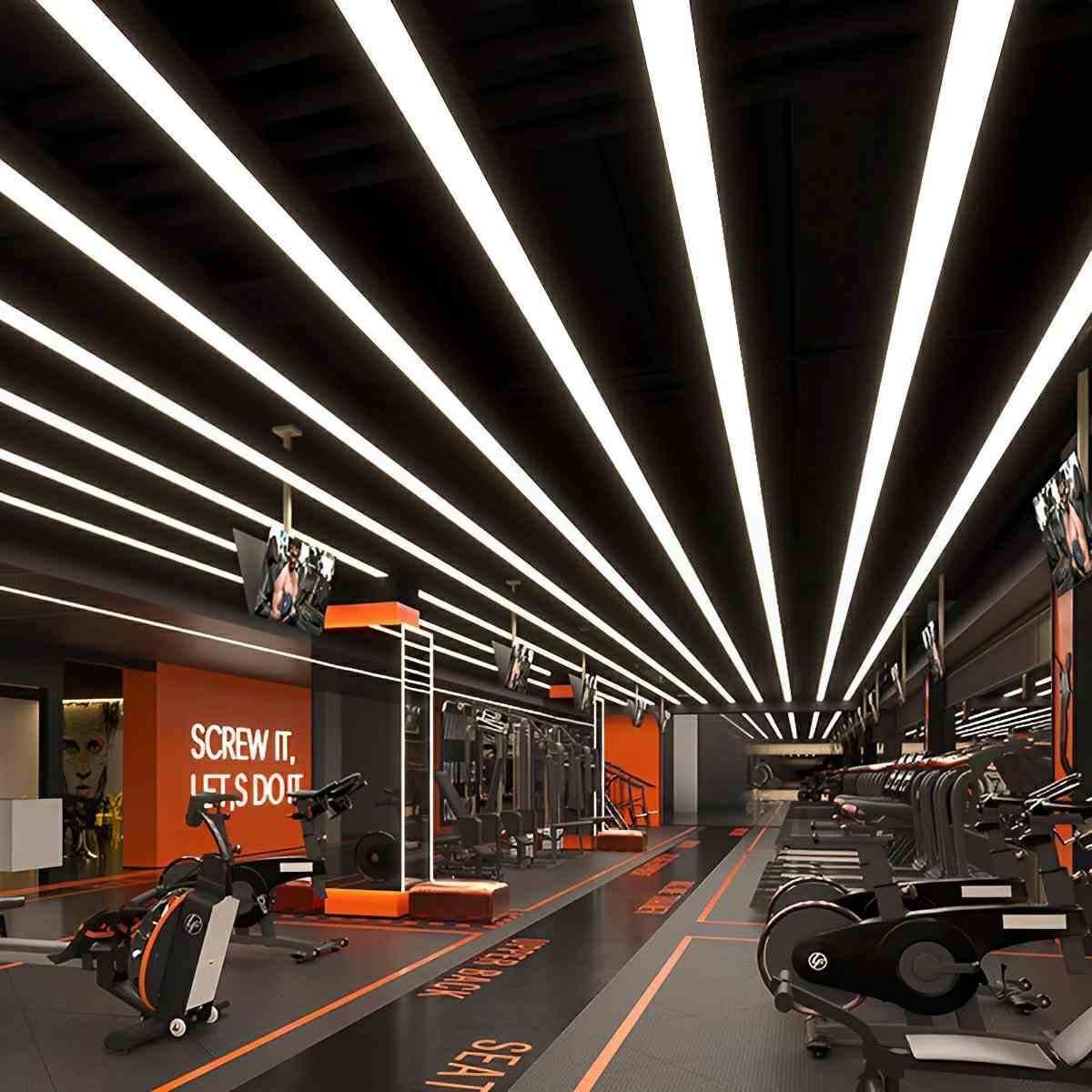 Pendant Light Linear LED Adjustable Height