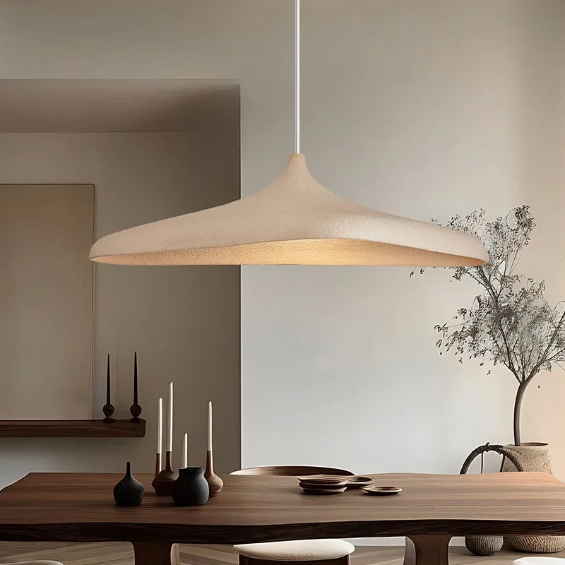 Pendant Light Organic Oval Design Dimmable LED Adjustable Height