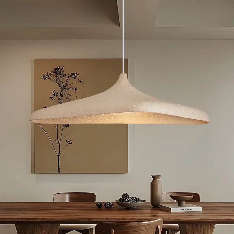 Pendant Light Organic Oval Design Dimmable LED Adjustable Height