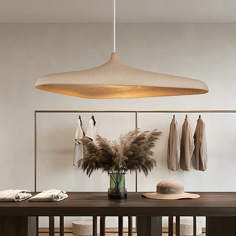 Pendant Light Organic Oval Design Dimmable LED Adjustable Height