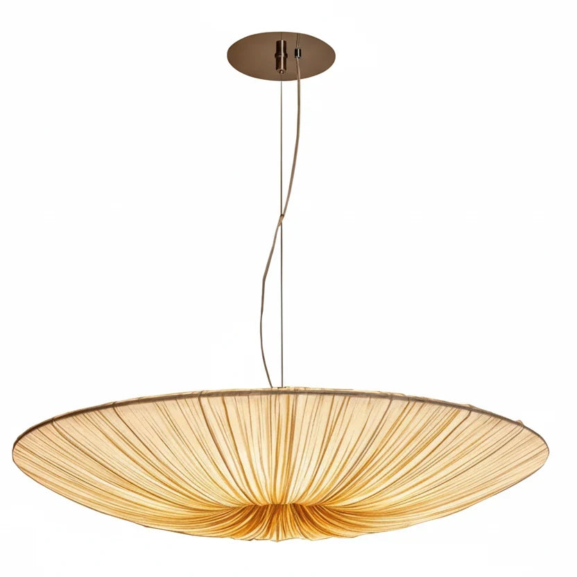 Pendant Light Pleated Fabric Soft Diffused LED