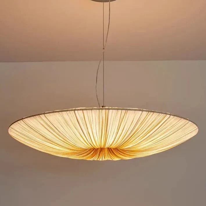 Pendant Light Pleated Fabric Soft Diffused LED