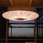Pendant Light Pleated Fabric Soft Diffused LED
