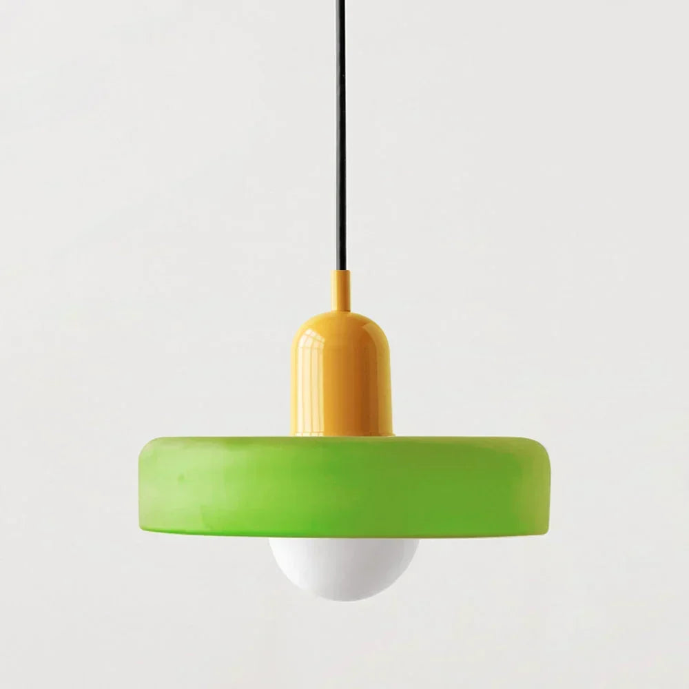 Pendant Light Stained Glass Bauhaus Geometric Design