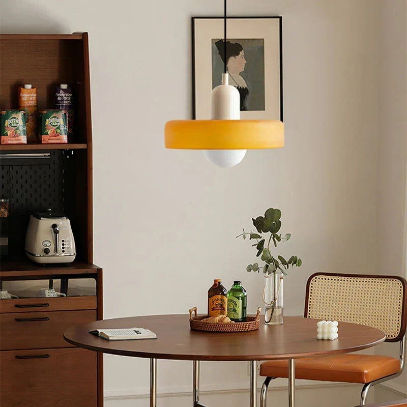 Pendant Light Stained Glass Bauhaus Geometric Design