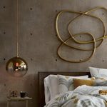 Pendant Light Three Glass Globes Height Adjustable