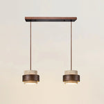Pendant Light Travertine Stone Adjustable Height Warm Glow