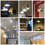 Pendant Light Wood & Metal Height-Adjustable Cable