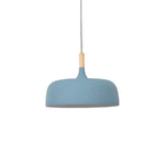 Pendant Light Zinc Alloy Shade Solid Wood Cap Adjustable Height