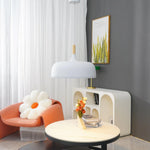 Pendant Light Zinc Alloy Shade Solid Wood Cap Adjustable Height