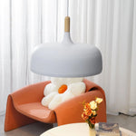 Pendant Light Zinc Alloy Shade Solid Wood Cap Adjustable Height