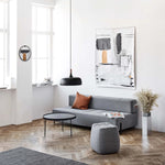 Pendant Light Zinc Alloy Shade Solid Wood Cap Adjustable Height