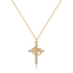 Pendant Necklace Crown And Cross Faith-Inspired Design