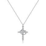 Pendant Necklace Crown And Cross Faith-Inspired Design