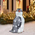 Penguin Christmas Decoration Lighted Weather-Resistant Set of 3