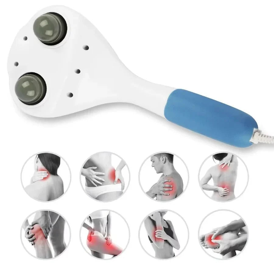 Percussion Massager Dual Vibration Heads Adjustable Speed