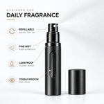 Perfume Atomizer Refillable Leak-Resistant Travel Design