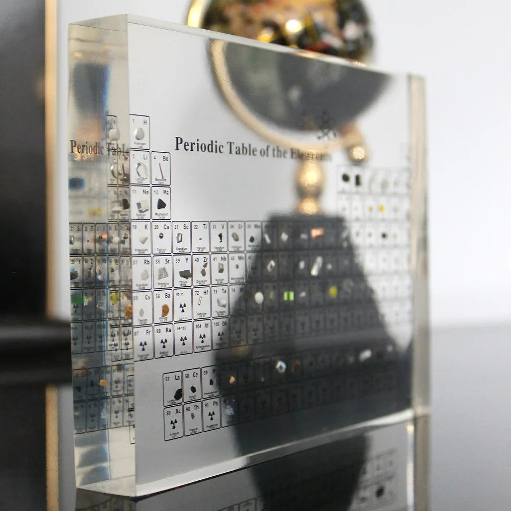 Periodic Table Display 83 Real Elements Integrated Lighting