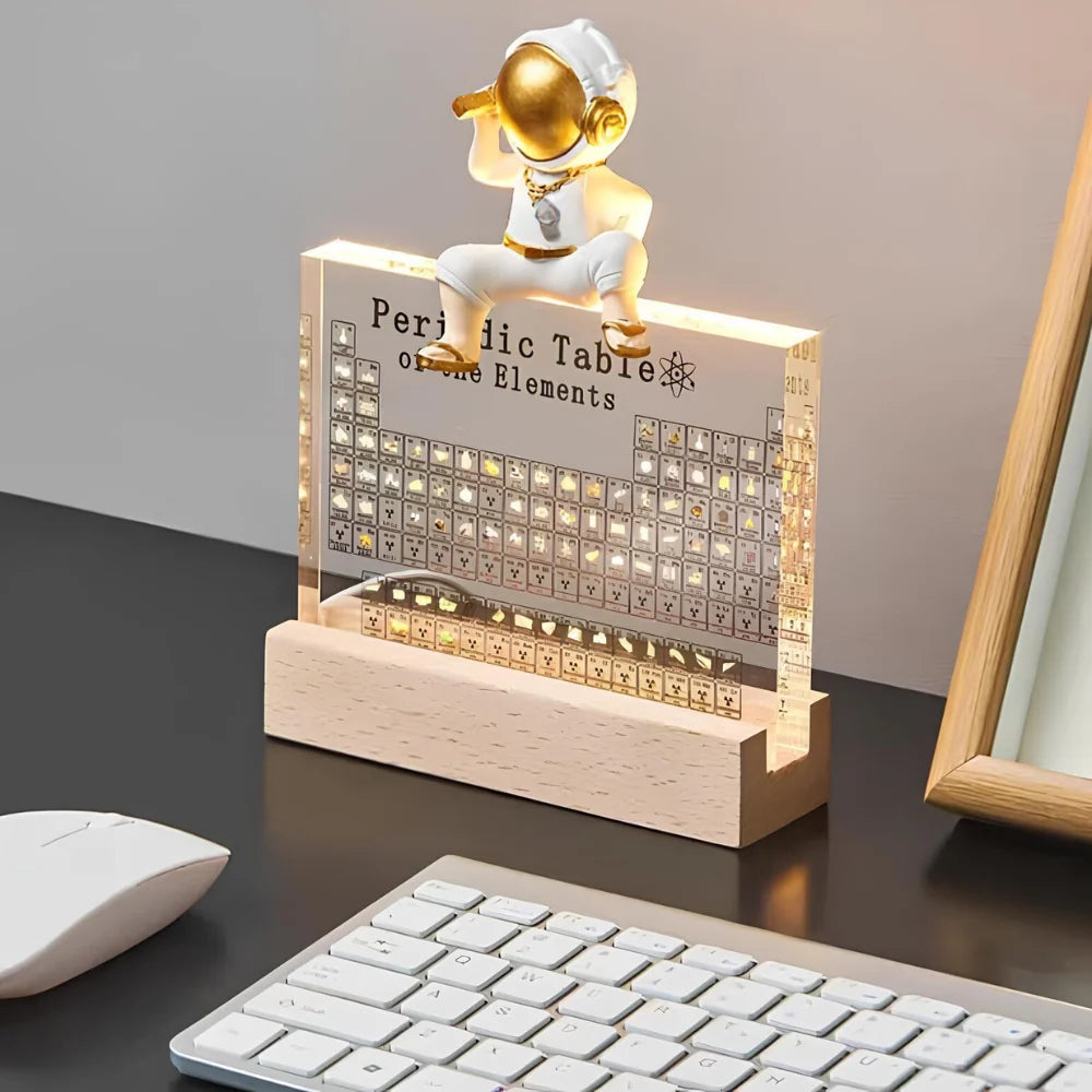 Periodic Table Display 83 Real Elements USB-Powered Illuminated