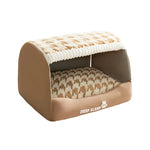 Pet Bed Calming Cave Machine Washable Non-Slip Bottom