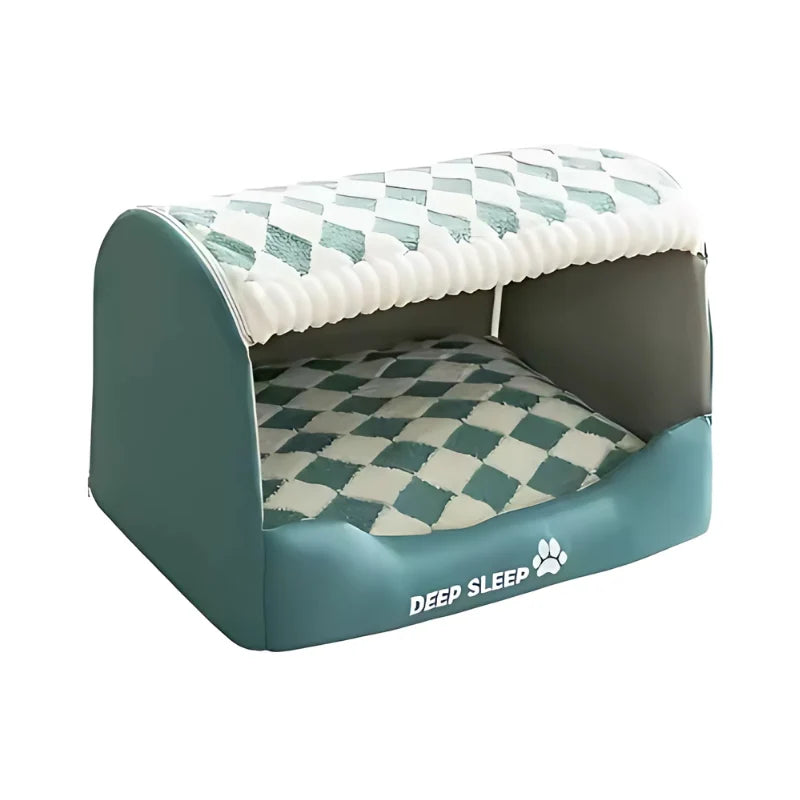 Pet Bed Calming Cave Machine Washable Non-Slip Bottom