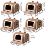 Pet Bed Calming Cave Machine Washable Non-Slip Bottom