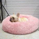 Pet Bed Faux Fur Raised Rim Machine Washable